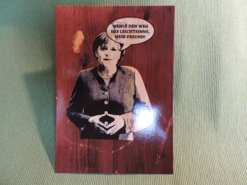 Postkarte Merkel