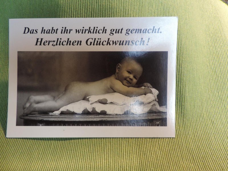 Postkarte Geburt