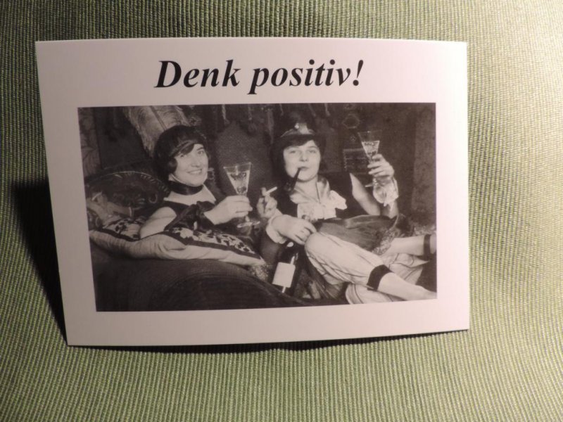 Postkarte Frauen positiv