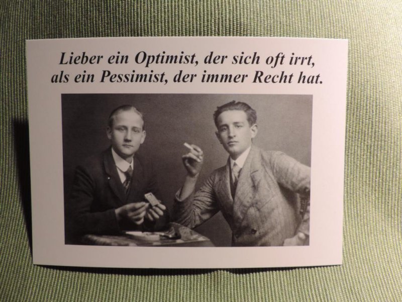 Postkarte Optimist