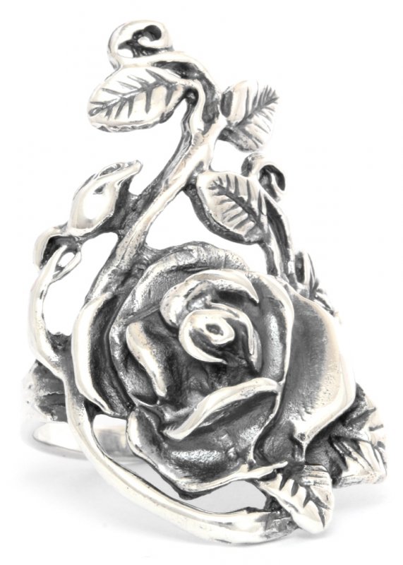 Silberring Rose